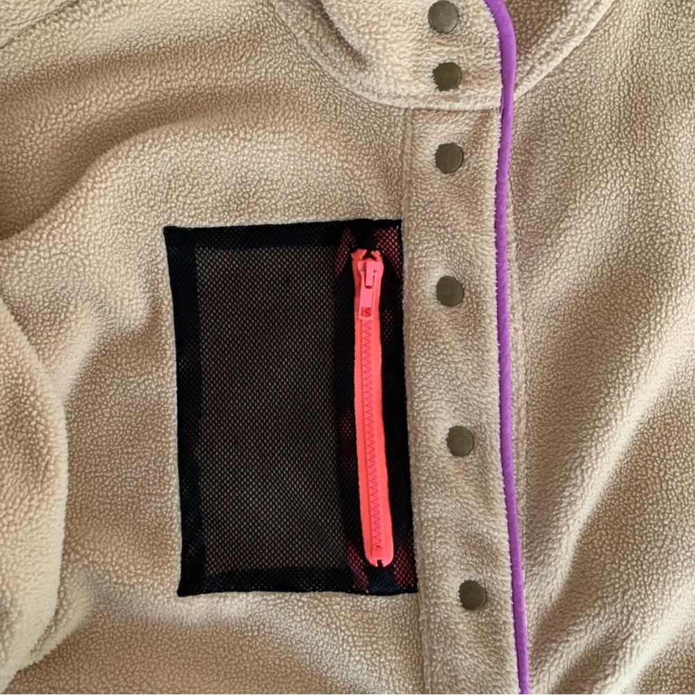 Wild Fable Snap Button Sherpa Jacket Size Medium - image 4